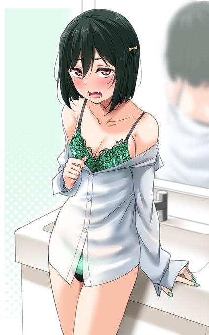 しお子にもYシャツを😌😌😌😌これでぜんぜんえっtじゃないね☺️☺️☺️☺️・・・ 