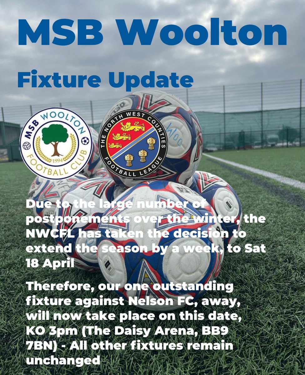 MSB Woolton FC (1st, Res, U23 & New U21’s) tweet media