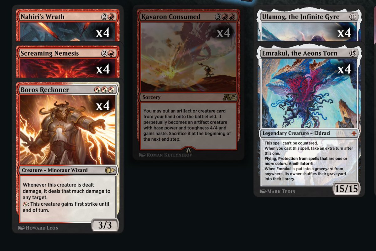 MTGJankTank's tweet photo. Nahiri’s Wrath combo with Kavaron Consumed as a Plan-B? https://t.co/ZShpZimXqA