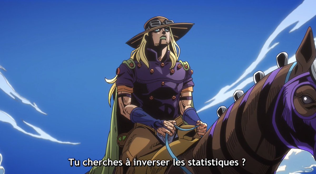 Habibzer5's tweet photo. Ils l’ont tellement respecté 😭😭
Les anime only je vous présente le plus grand jobro de l’histoire ! 
#Steelballrun https://t.co/IZeHlI3Urc