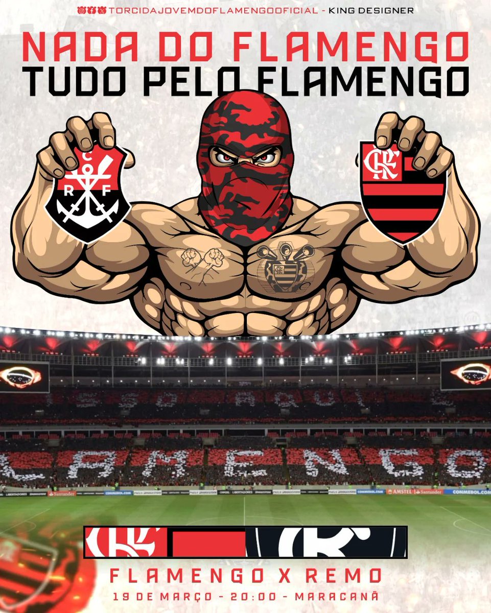 [Informativo - Campeonato Brasileiro] 
O Flamengo entra em campo às 20:00 pela sétima rodada do Campeonato Brasileiro contra a equipe do Remo no Maracanã, o Rubro Negro busca se consolidar no G4 da competição.

 "O EXÉRCITO RUBRO NEGRO"