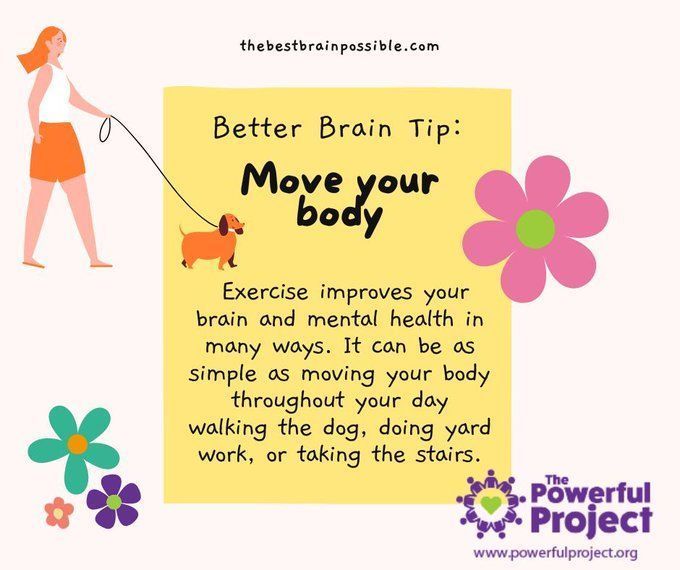 dlhampton's tweet image. Exercise Is Mind Medicine buff.ly/iL0qxPs

Exercise improves your #brain and mental health through increased brain volume, blood supply, and hormone levels.

#brainhealth #BrainAwarenessWeek #Brainweek #BAW2024 #mentalhealth #stress #mentalhealthawareness