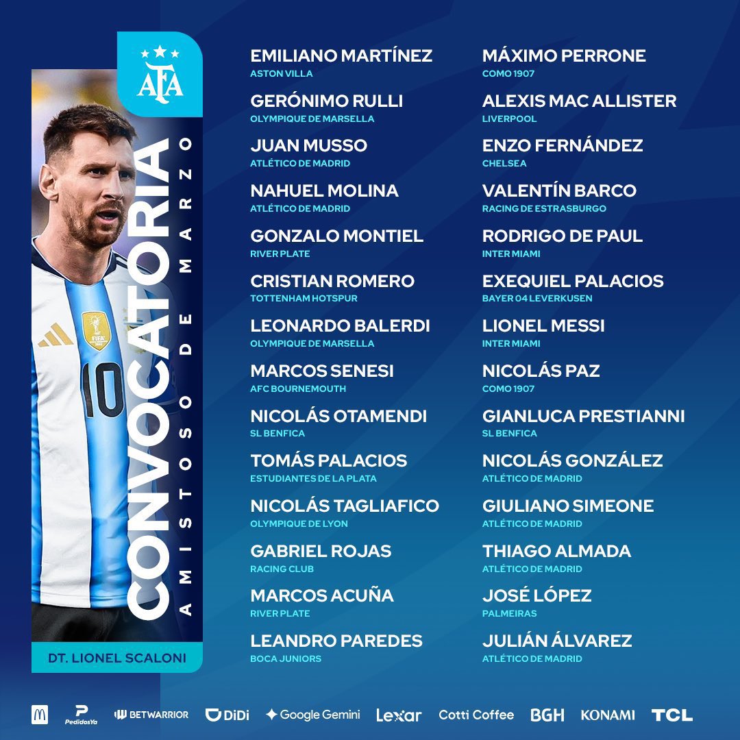 ChelseaTR_ENG's tweet photo. Argentina national team squad announced; our player Enzo Fernandez called up. https://t.co/FByT94aBcD
