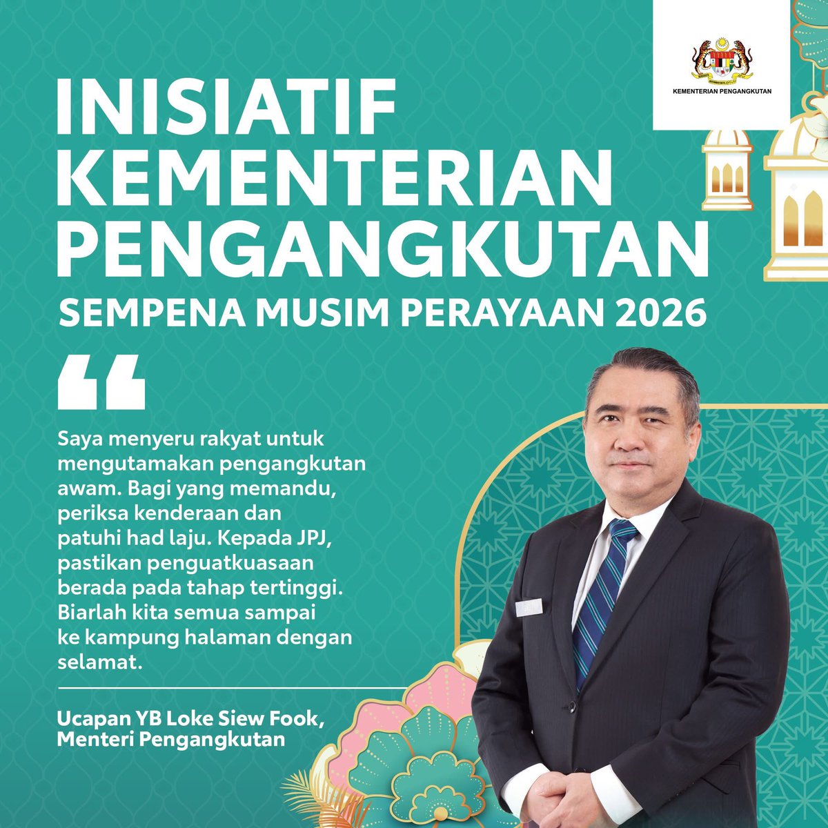 Kementerian Pengangkutan Malaysia tweet media