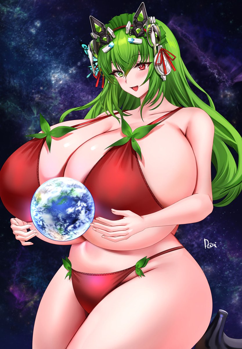 宇宙サイズの巨女ちゃん🌏(リクエスト) 