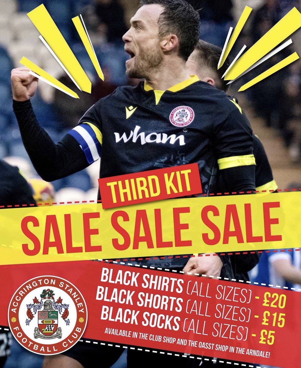 Who wants to be in with a chance of winning a <a href="/ASFCofficial/">Accrington Stanley</a> ThirdKit Shirt?

RT this tweet and make sure you’re following <a href="/ASFCPlayers/">Past And Present ASFC</a> and <a href="/Club1968x/">Club1968</a>

Soon as this tweet reaches 100 RTs, winner be picked at random. 

(Disclaimer unfortunately <a href="/ShaunWhalley7/">Shaun Whalley</a> not included) 😂😂