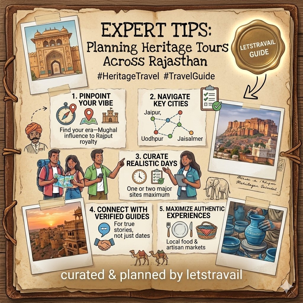 LetsTravail's tweet photo. Plan your Rajasthan heritage tour like an expert! 🏰✨ From verified guides to authentic markets, letstravail curates the perfect royal escape. 
https://t.co/u4WnPIJ0PP

#HeritageTravel #letstravail https://t.co/aIuS3LetCS