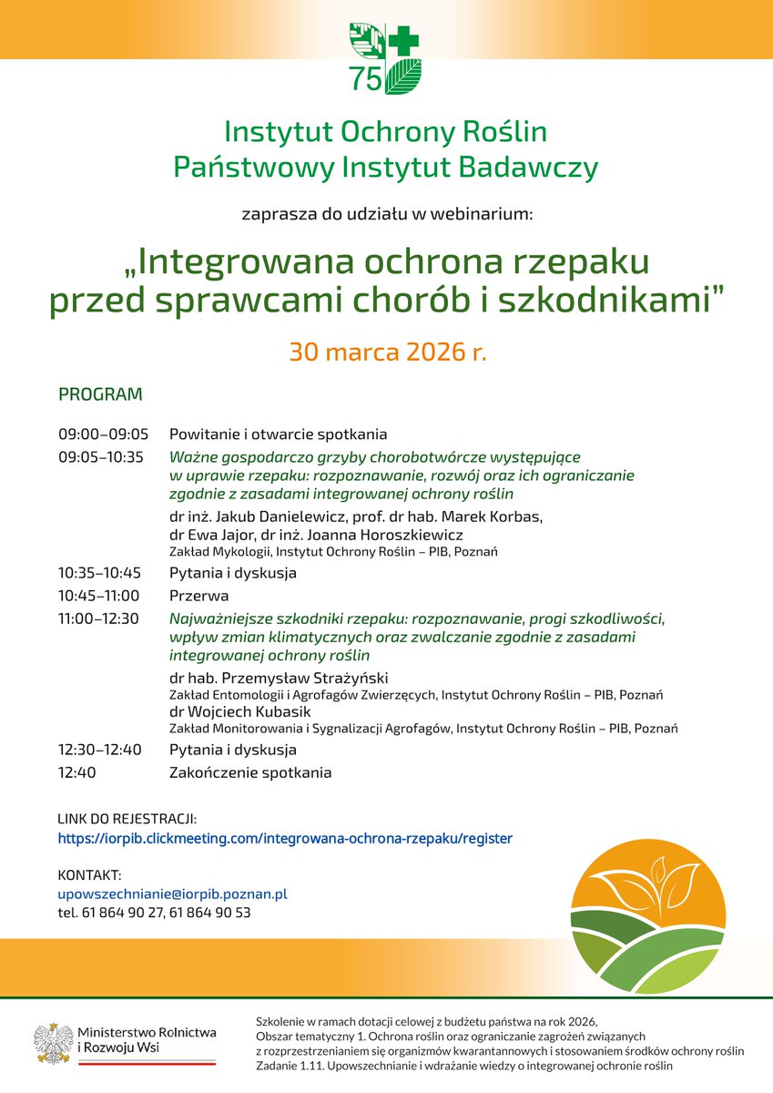 Instytut Ochrony Roślin – PIB tweet media