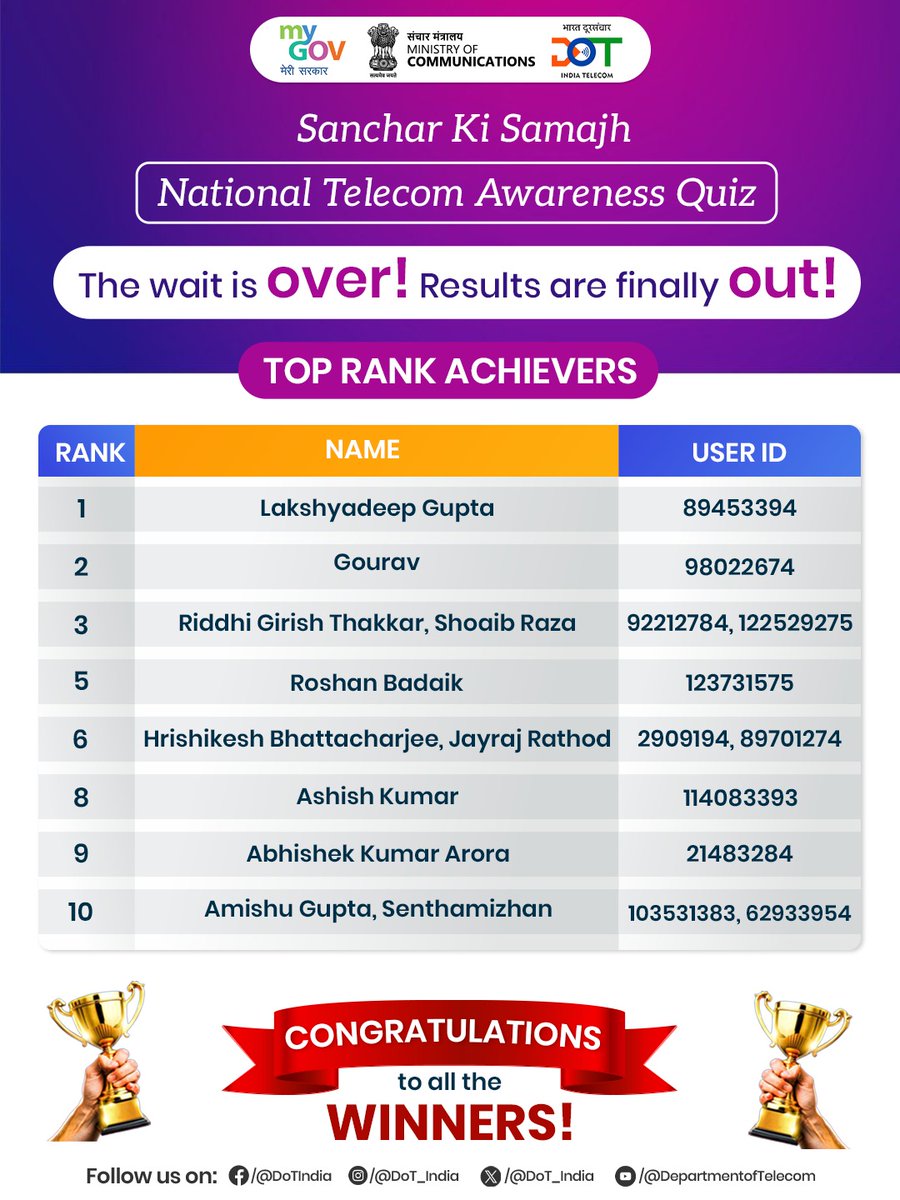 DoT India tweet media