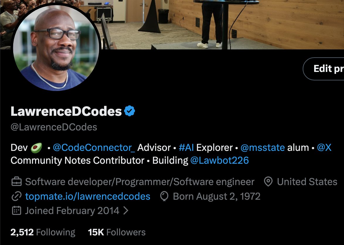 LawrenceDCodes tweet media