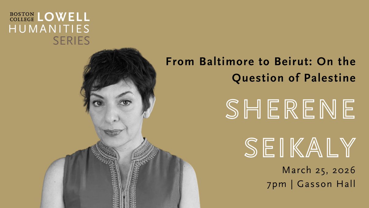 BC Lowell Humanities Series tweet media