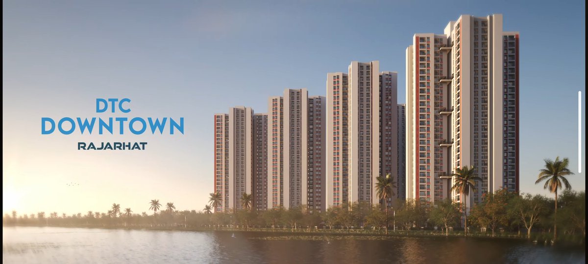 Dtc Rajarhat 6 towers of G+29 rising soon at Rajarhat ⭐DTC Downtown⭐ RERA: WBRERA/P ...