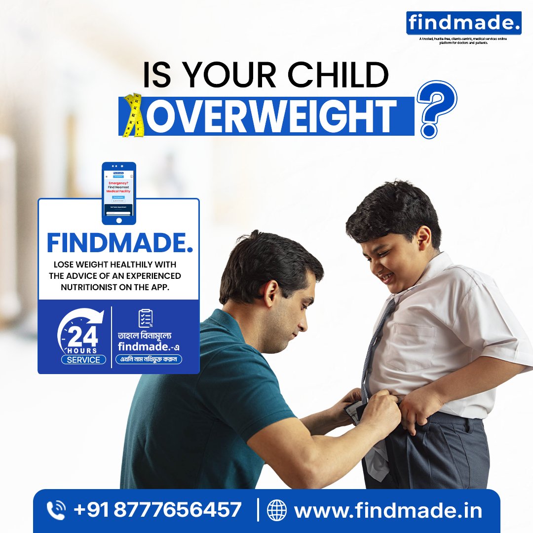 Findmadein's tweet image. Worried about your child’s weight? 🤔

Healthy habits start early 💙
Get expert guidance with Findmade

#ChildHealth #HealthyKids #Findmade #NutritionMatters #ParentingTips