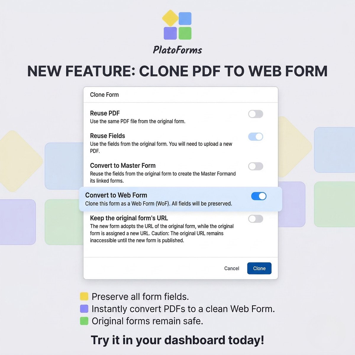 PlatoForms tweet media