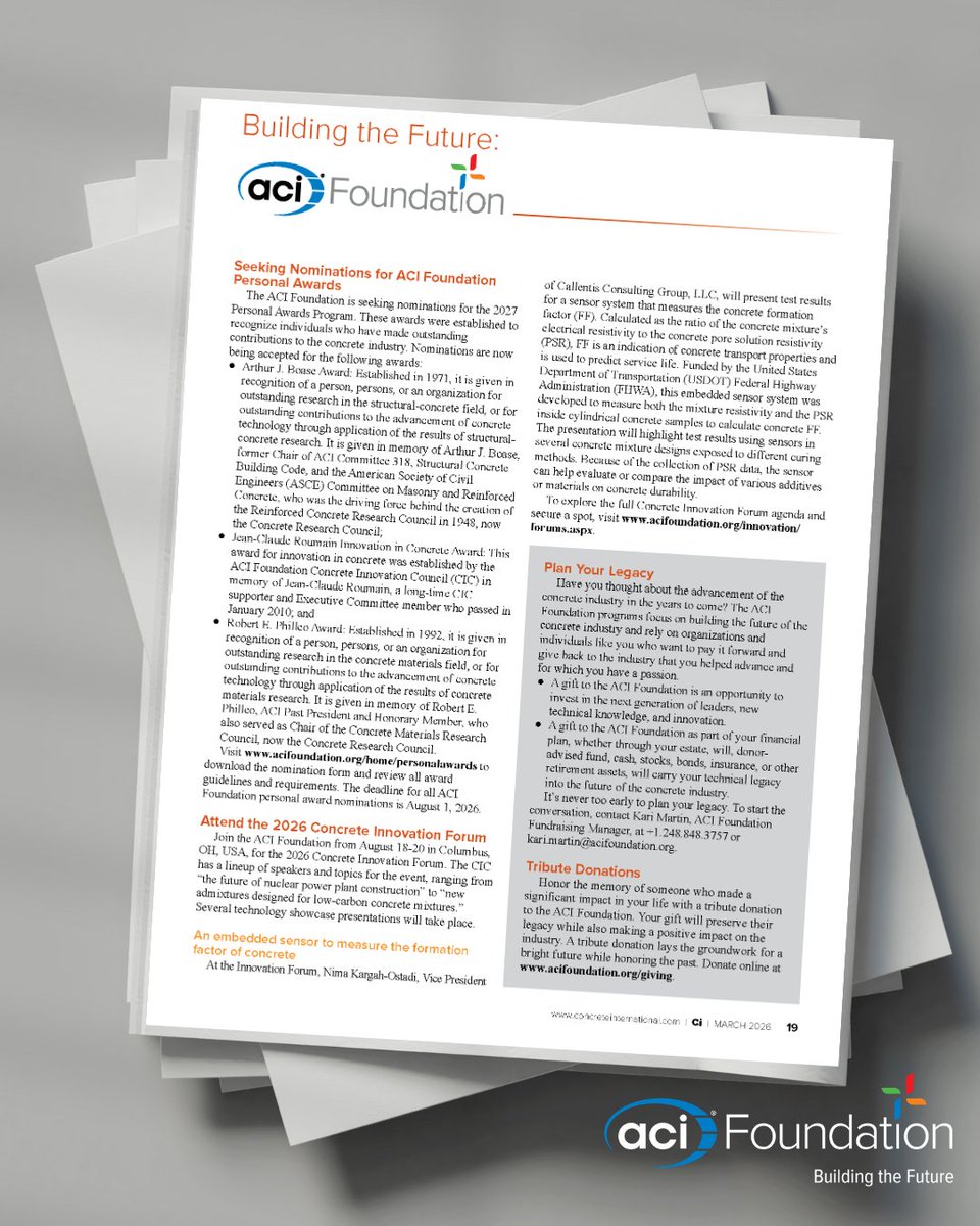 ACI Foundation tweet media