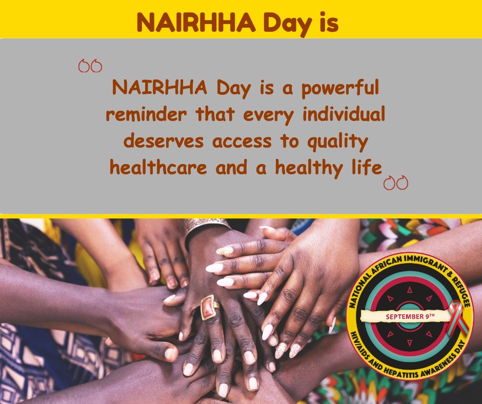NAIRHHA Day is a reminder that quality healthcare should not be a privilege for a lucky few. Every person deserves care, dignity, and the chance to live a healthy life. Health is not for decoration. 
#NAIRHHADay #HealthEquity #HealthForAll #Africanimmigranthealth