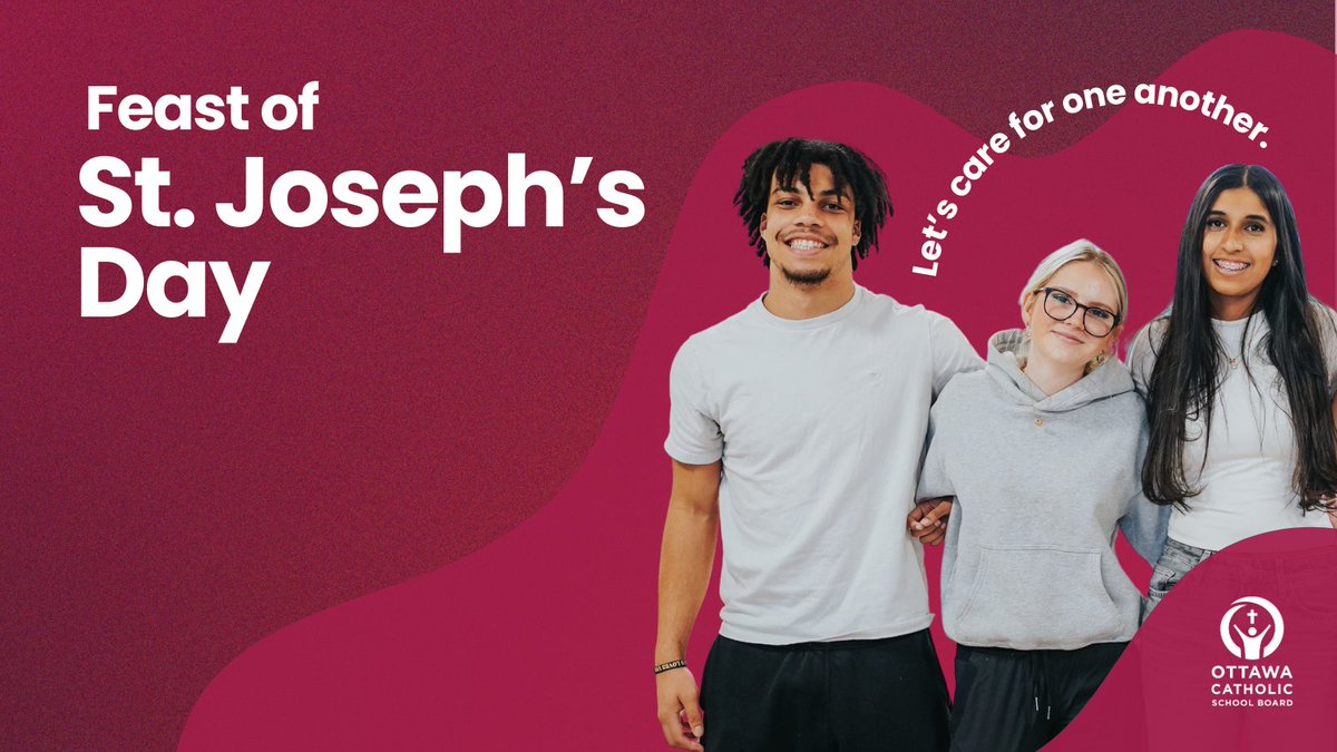 OttCatholicSB's tweet image. Today we celebrate the Feast of #SaintJoseph! In #OCSB schools, his example reminds us of the importance of strong families, caring for one another, and building supportive school communities rooted in faith. 💜

#CatholicEducation