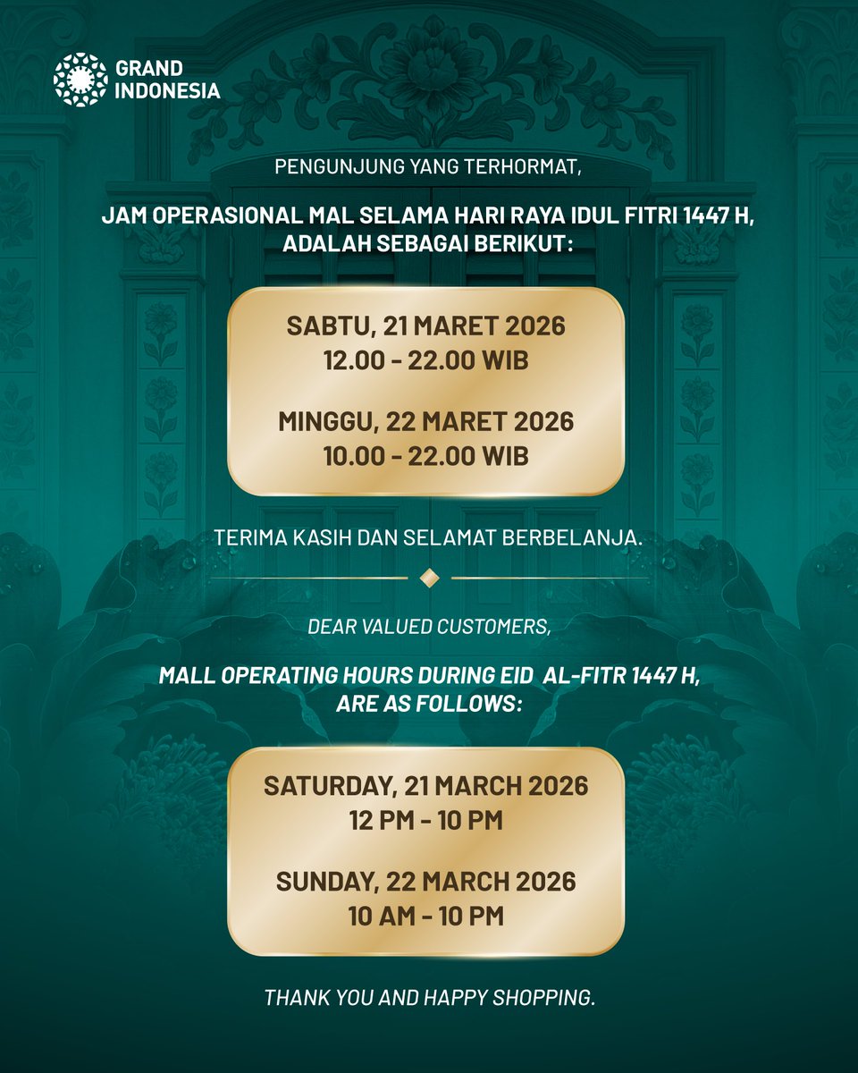 Grand Indonesia tweet media