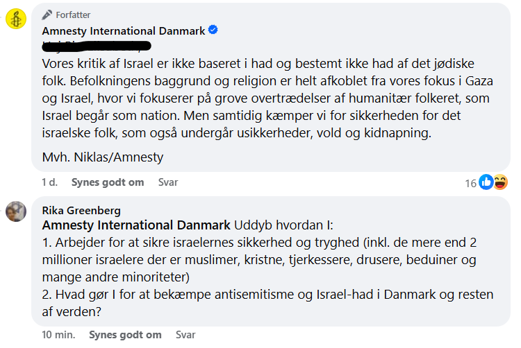 Med Israel for fred - Danmark tweet media
