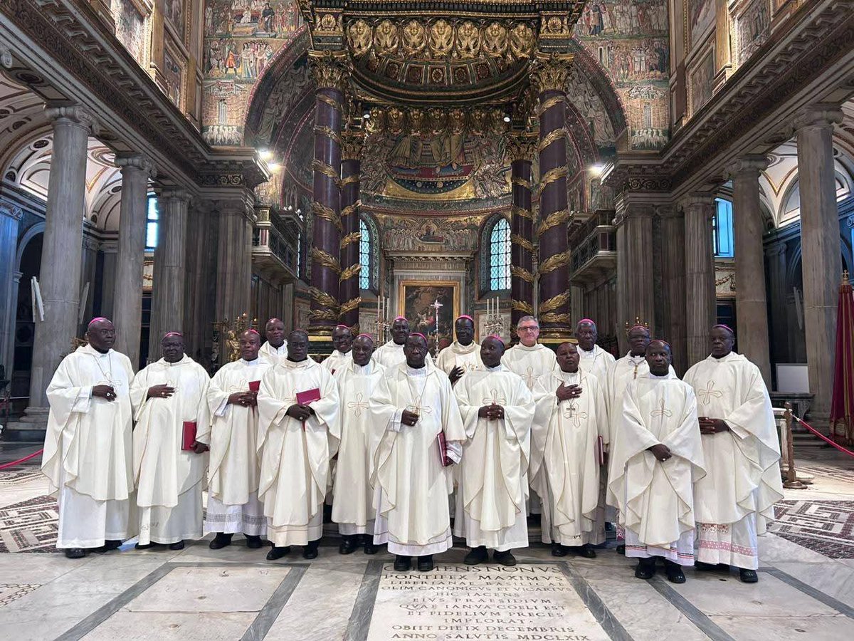 FrUgochukwu's tweet photo. A photo of the Catholic Bishops of Uganda who are currently in Rome for their ad Limina Apostolorum visit. https://t.co/Q7PQsqDxBH