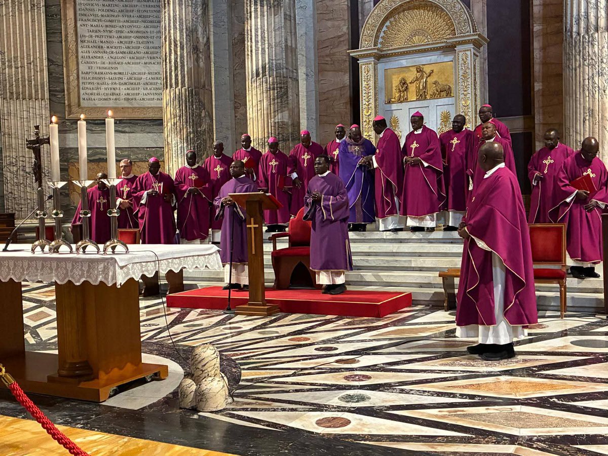 FrUgochukwu's tweet photo. A photo of the Catholic Bishops of Uganda who are currently in Rome for their ad Limina Apostolorum visit. https://t.co/Q7PQsqDxBH