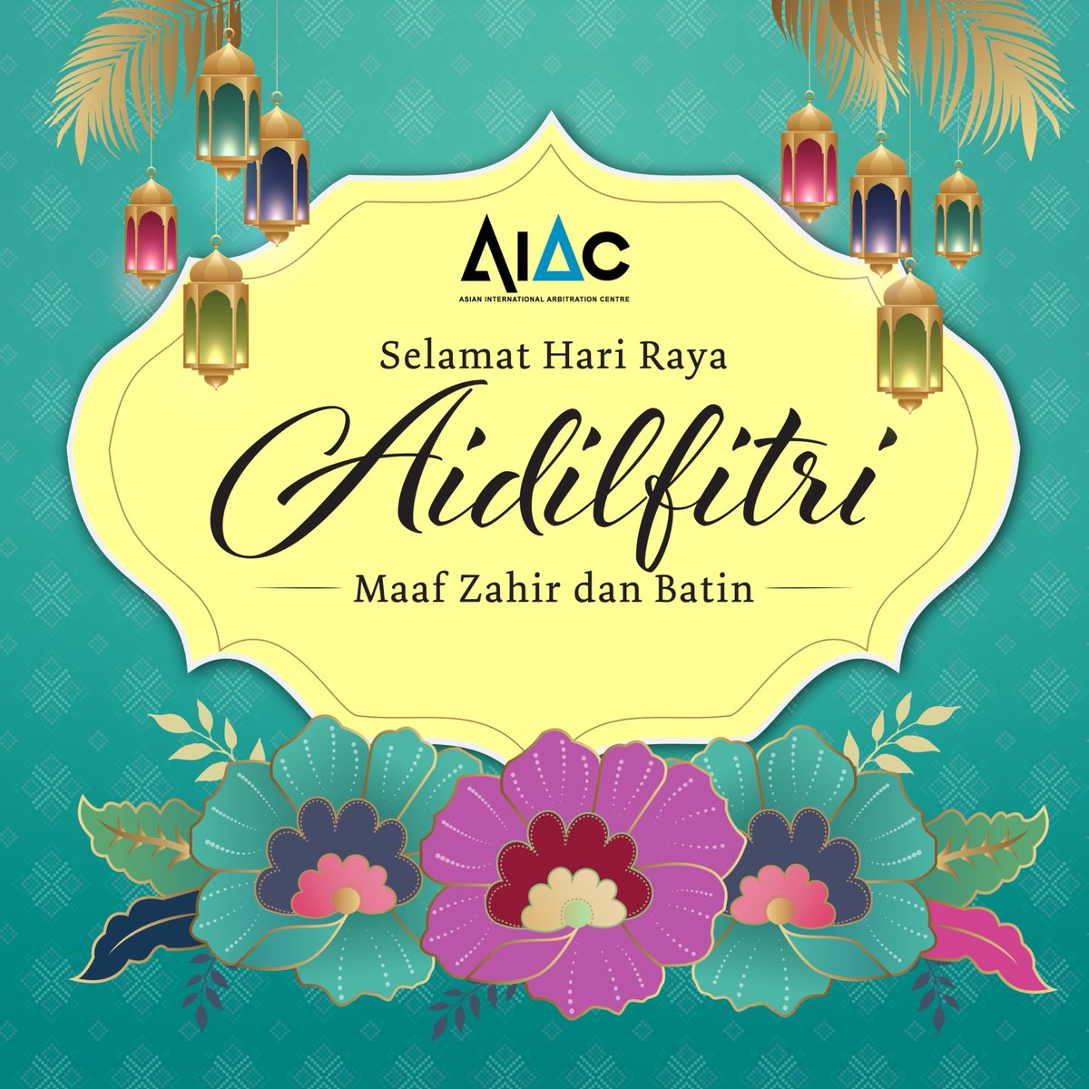 officialaiac's tweet photo. Selamat Hari Raya Aidilfitri, Maaf Zahir &amp; Batin! 🌙✨ https://t.co/JBOLMNv54r