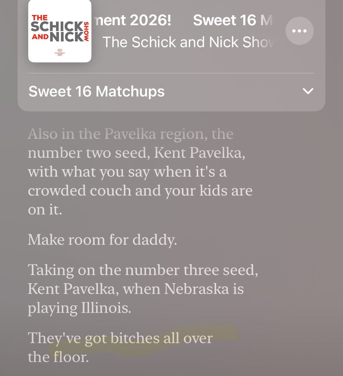 Schick and Nick Show tweet media