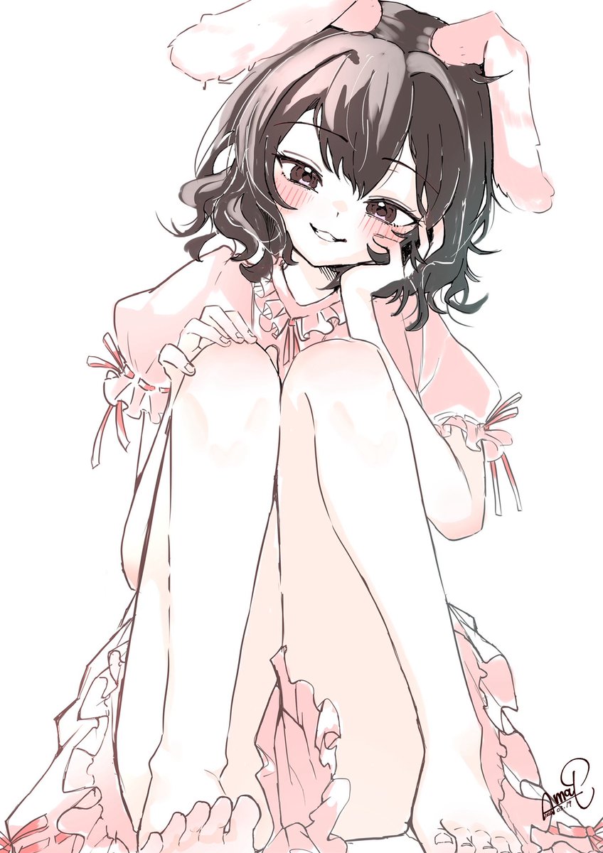 amamitsuki0809's tweet photo. 今更ながら因幡てゐ…というキャラを知りましてね…
てゐちゃん…いいよね…( ˇωˇ )
#因幡てゐ #東方Project  #イラスト https://t.co/SKhFe525rV