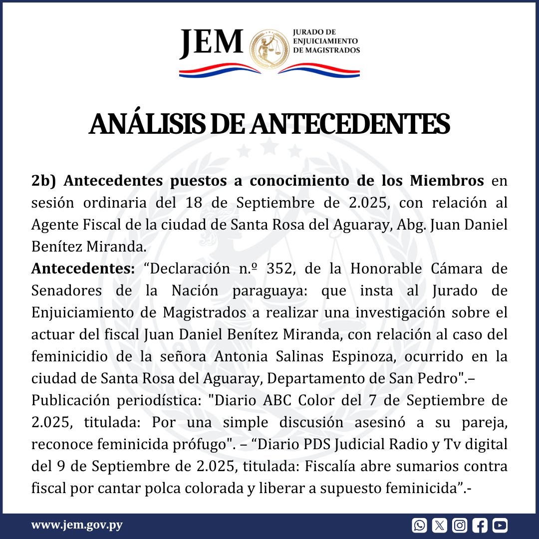 Jurado de Enjuiciamiento de Magistrados tweet media