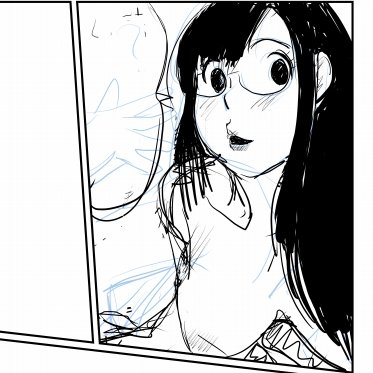 【悲報】 落書きにほとんど時間を使ってしまい 漫画1コマのラフしか進んでません・・・ どっちが落書きって話ですが 明日早いので寝ます～ おやすみなさいっ BGMはなぜか杉山清貴さんで今はSUMMER SUSPICION流れてます