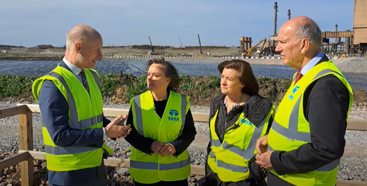 SKinnock's tweet photo. No fewer than 4 Labour Ministers joined me and @DavidReesMS @TataSteelUK to launch the strategy. 

Business Secretary @peterkyle 
Welsh Sec @JoStevensLabour
First Minister @PrifWeinidog 
Industry Minister @ChrisMcDonaldMP 

Steel is our future - and we're backing it. https://t.co/FBDLCz3J8z