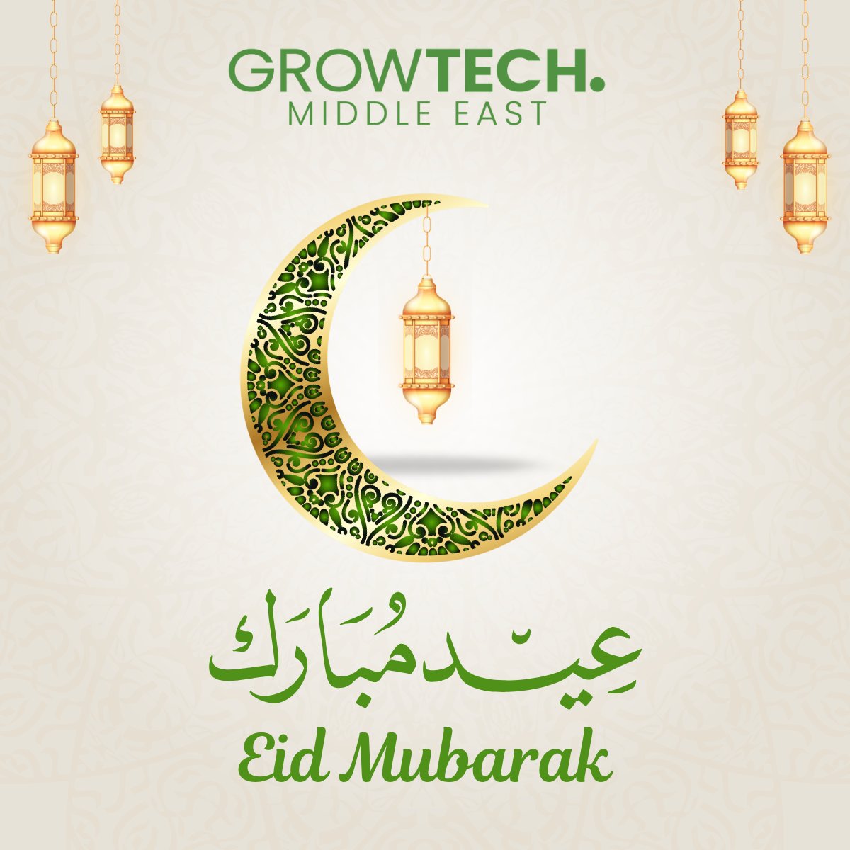 GrowtechME's tweet photo. Eid Mubarak! 

On this special occasion, we extend our sincere wishes for a blessed Eid to our community, colleagues, and partners.

#EidMubarak #GrowtechMiddleEast https://t.co/HTYZy7uRXe