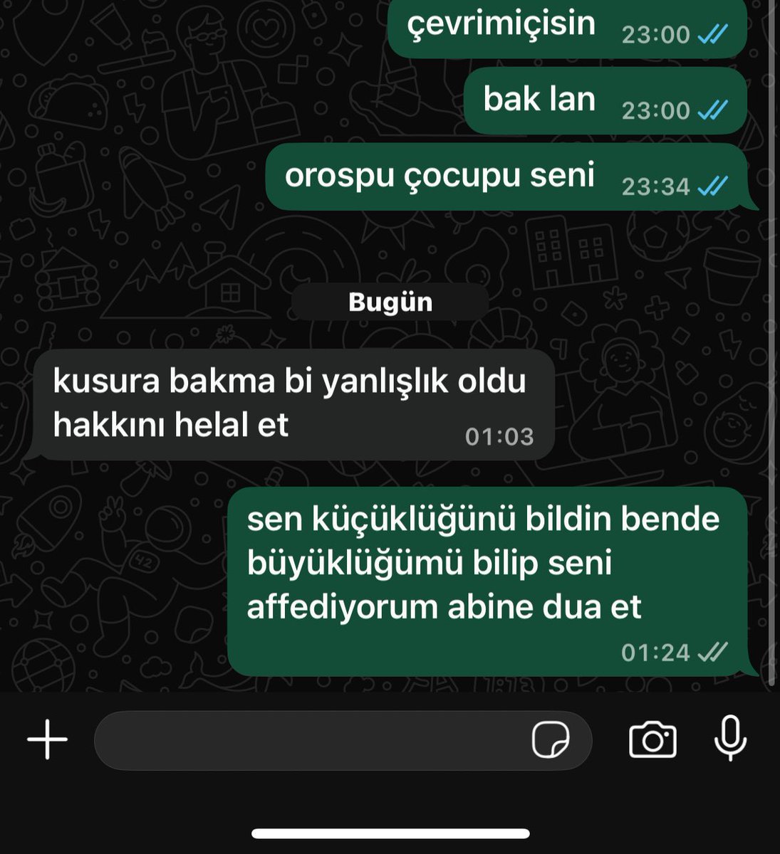 biraz erkek olun lan kancıklar
