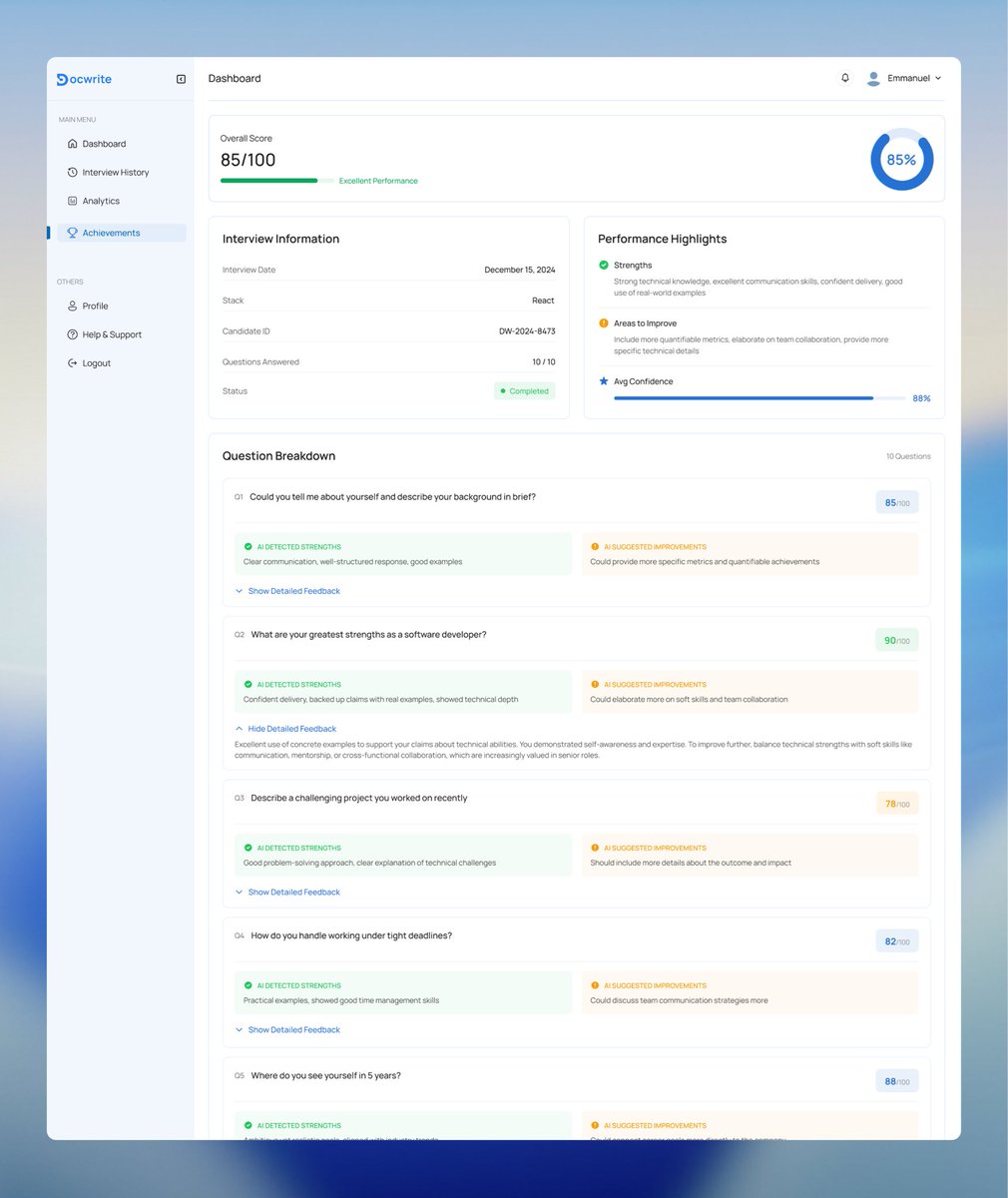 Docwriteio's tweet photo. A lot of interview prep looks like this:

solve 200 problems hope for the best

But interviews often test how you think, not how many puzzles you memorized.

Docwrite focuses on practical scenarios engineers actually face.

👉 https://t.co/OIvg91ipba https://t.co/Prmfe5uoya