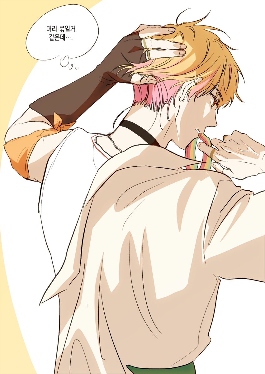 #요즘히피그림
 병지가 길다면 응당 꽁지를 해야하는 법이다