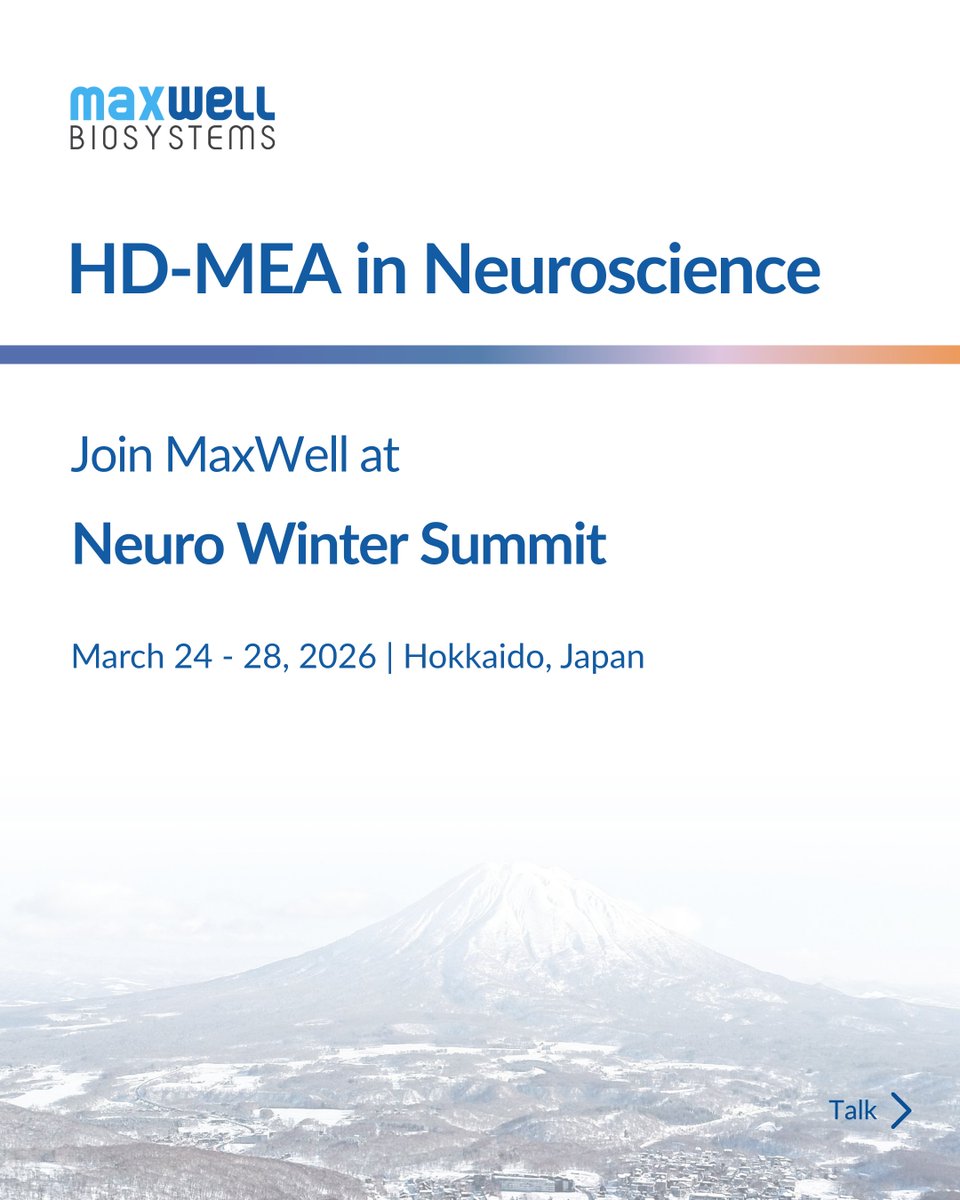 MaxWell Biosystems tweet media