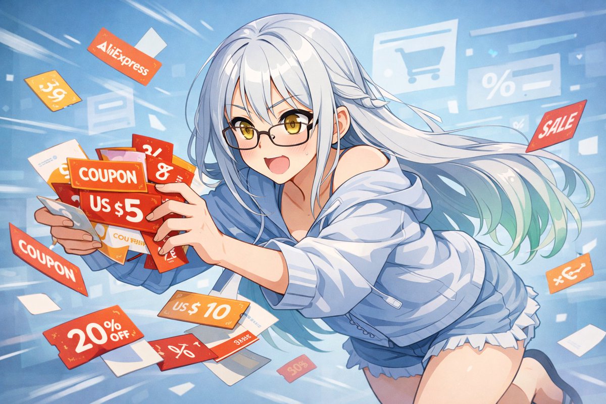 unitea_cha's tweet image. なんか一部クーポンの再配布来てたので取りました
見逃してただけかもですが、一応チェックしてみてね…

🔗セール特設ページ
s.click.aliexpress.com/e/_c41kHUHv

#AliExpress #アリエク