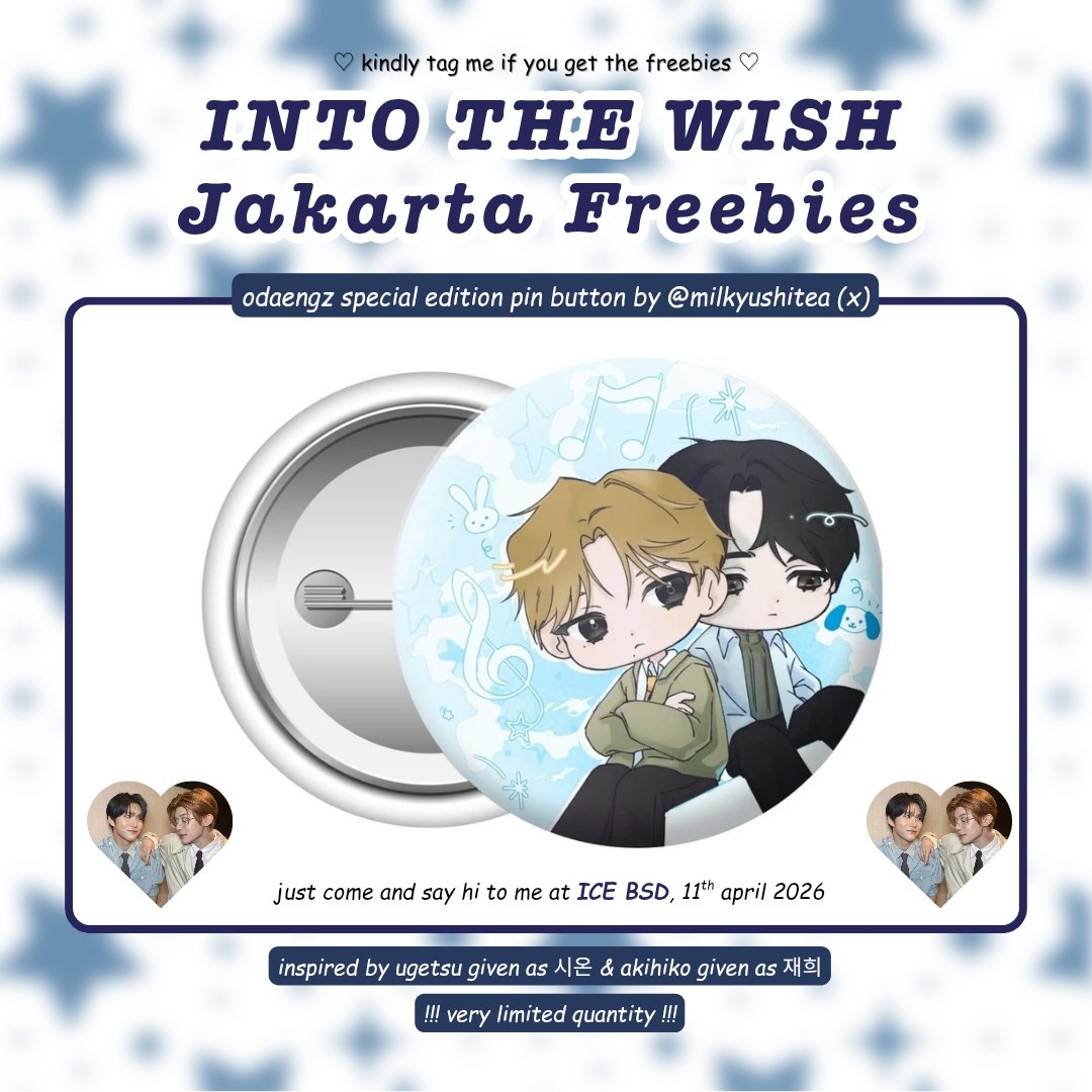 ꒰ა into the wish in jkt freebies ໒꒱
additional: odaengz edition only

☆ like, rt, &amp; and find me to claim
☆ do not resell or throw please 
☆ more details on pict <3 

♡ open to trade but very limited qty