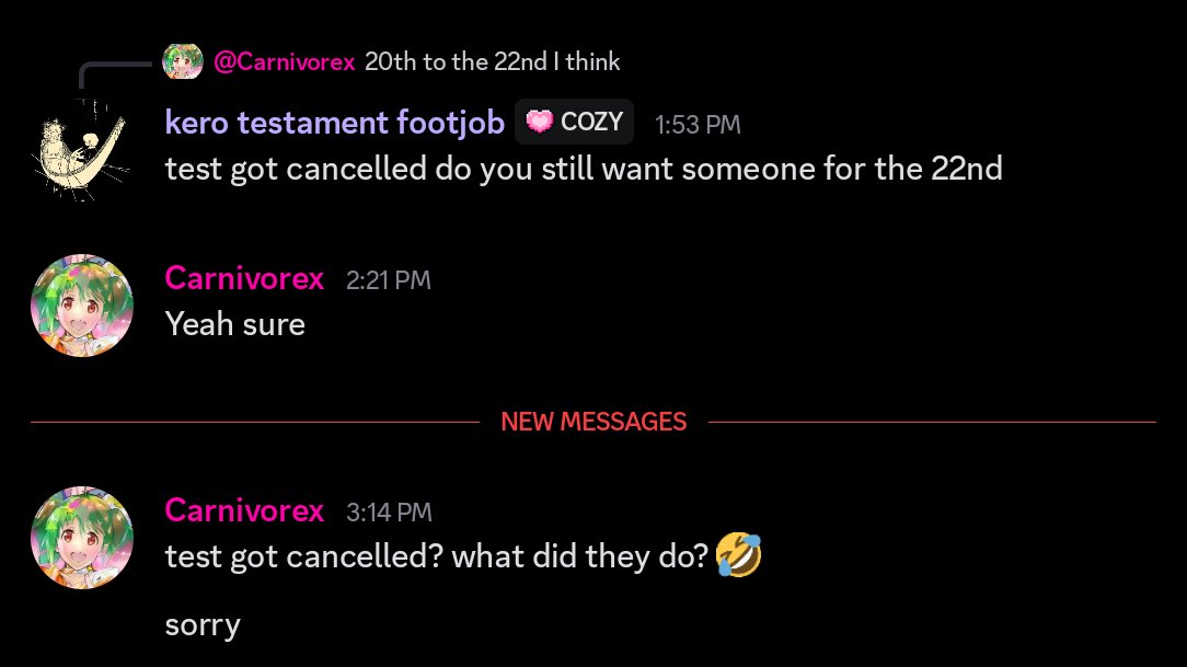 asg | kero testament footjob tweet media