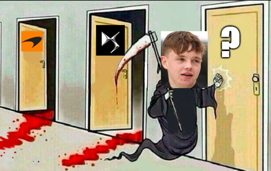 Kerkun3's tweet photo. 2024: Taylor Barnard zostaje pełnoetatowym kierowcą McLarena w Formule E.
2025: McLaren opuszcza Formułę E.
2025: Taylor Barnard zostaje pełnoetatowym kierowcą DS-a w Formule E.
2026: DS opuszcza Formułę E.
#FEpl https://t.co/l5PRIpaeaa