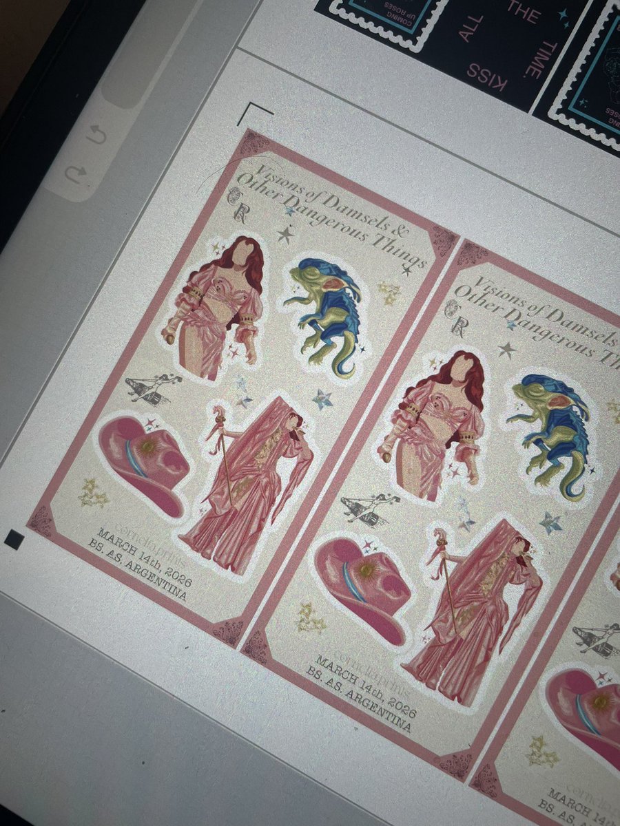show tan bueno que ya le hice una planchita de stickers