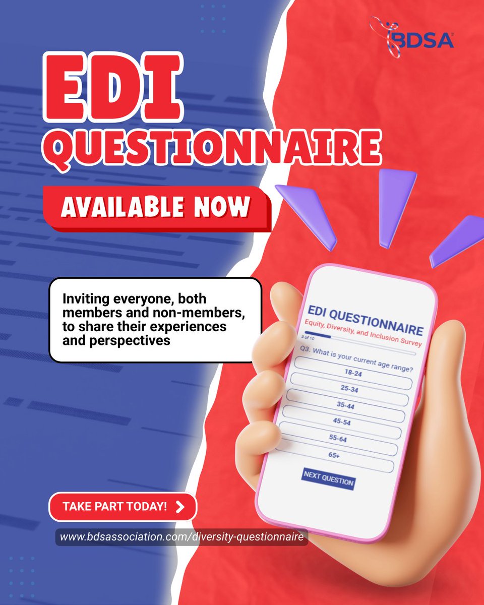 Your voice matters in shaping a more inclusive dance sport community!

Take part in our EDI questionnaire and help build a more welcoming, representative environment for all.

Complete it today: bdsassociation.com/diversity-ques…

#BDSA #DanceSport