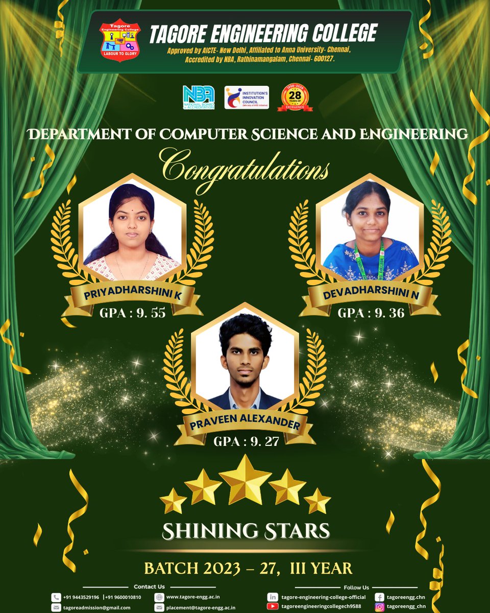 Tagore Engineering College, Chennai tweet media