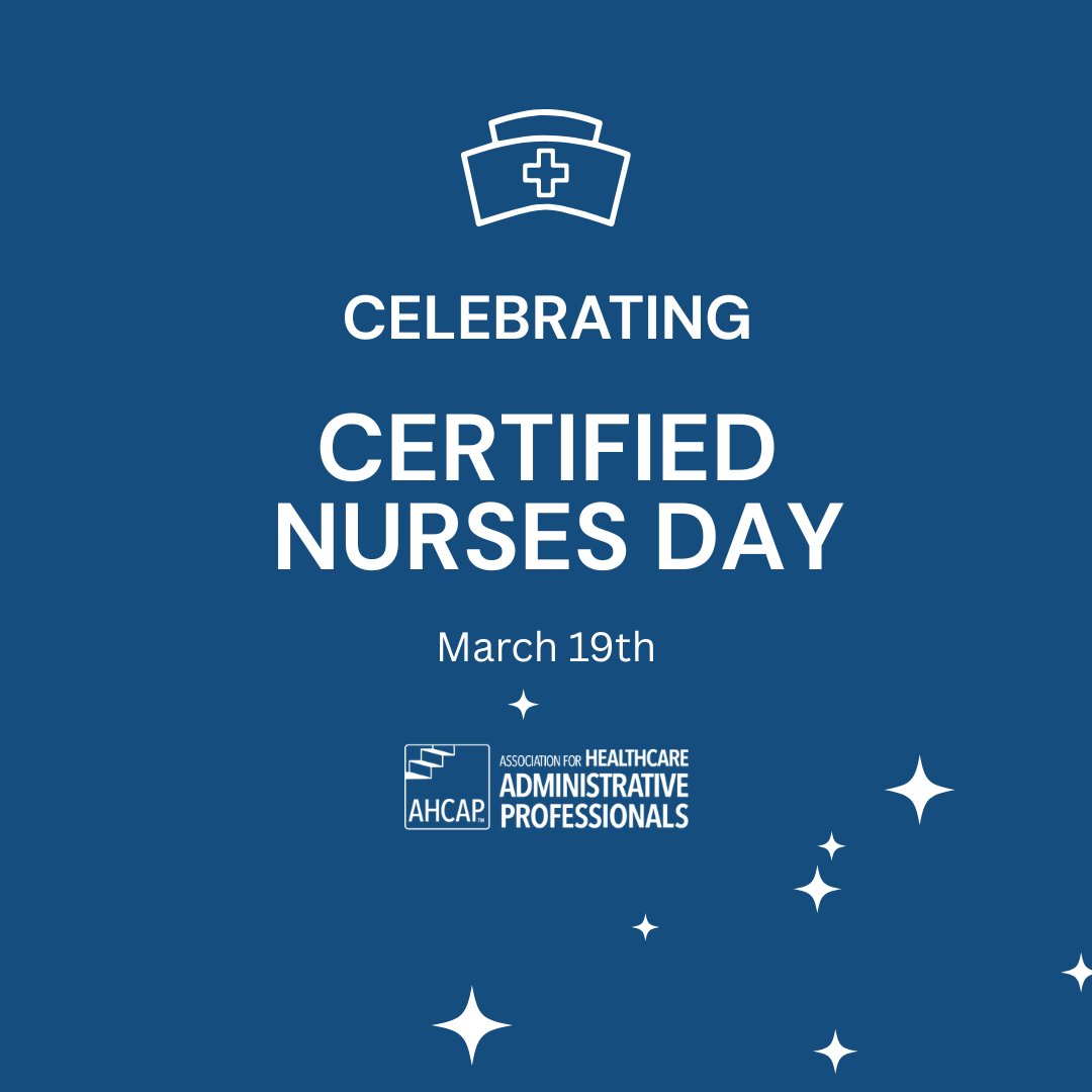 ahcap_org's tweet photo. Today we recognize Certified Nurses Day, honoring nurses who demonstrate excellence through a commitment to continued learning.

They bring advanced knowledge, leadership, and expertise to patient care—strengthening all healthcare teams.

#CertifiedNursesDay #NursingLeadership https://t.co/s1jrowd65c