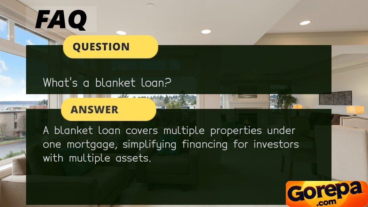GorepaAnalytics's tweet photo. A blanket loan covers multiple properties under one mortgage, simplifying financing for investors with multiple assets.

https://t.co/Pr6mcWqXA4

#RentalProperties #FixAndFlip #HouseFlipping #homebuyingadvice #miamirealestate #realestatehelp #RealEstateTips https://t.co/cfpOp61lvW