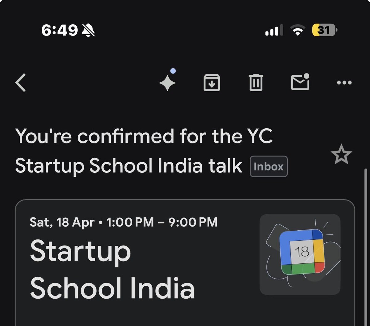 axhaltwts's tweet photo. managed to survive 6 months in bangalore without going to a single tech event. breaking the streak for yc startup school. https://t.co/ahOfTRyxTK