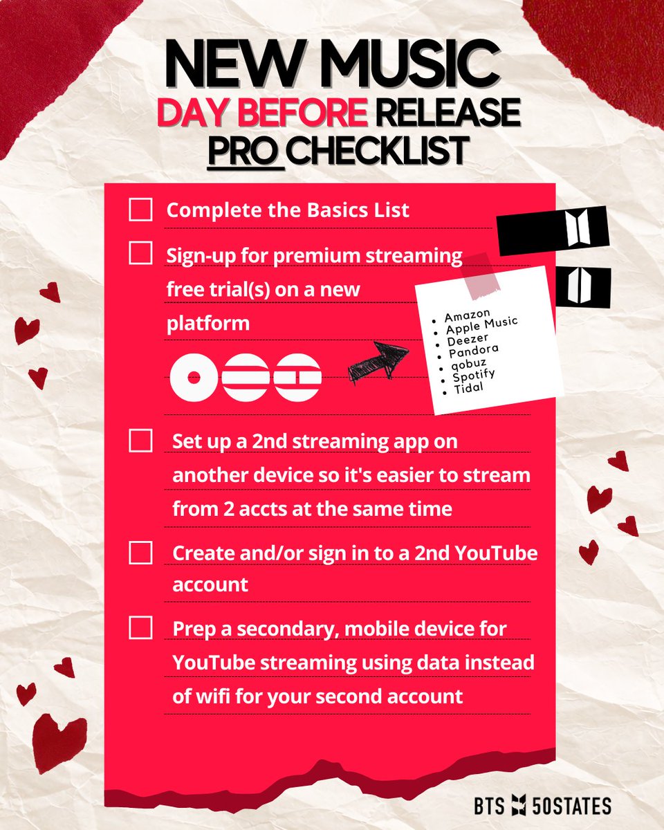 🚨 ARIRANG COMEBACK PREP 🚨

ARMY, are you READY?! 💜 #ARIRANG drops at MIDNIGHT and we’ve got you covered with our 🔥 BASIC &amp; PRO  CHECKLIST 🔥

#BTS_ARIRANG #BTS_SWIM #BTS