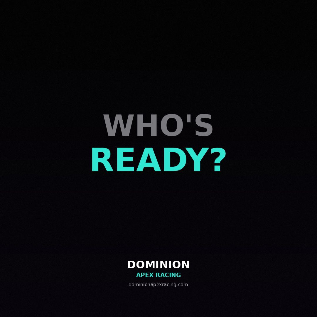 DominionApex's tweet photo. Season One race formats:

Drag. Endurance. Downhill elimination. Community voted. Crash derby.

Every Saturday. Livestreamed.

Own the Race.™

#racing #dragrace #competition https://t.co/AjeiPCIlu2