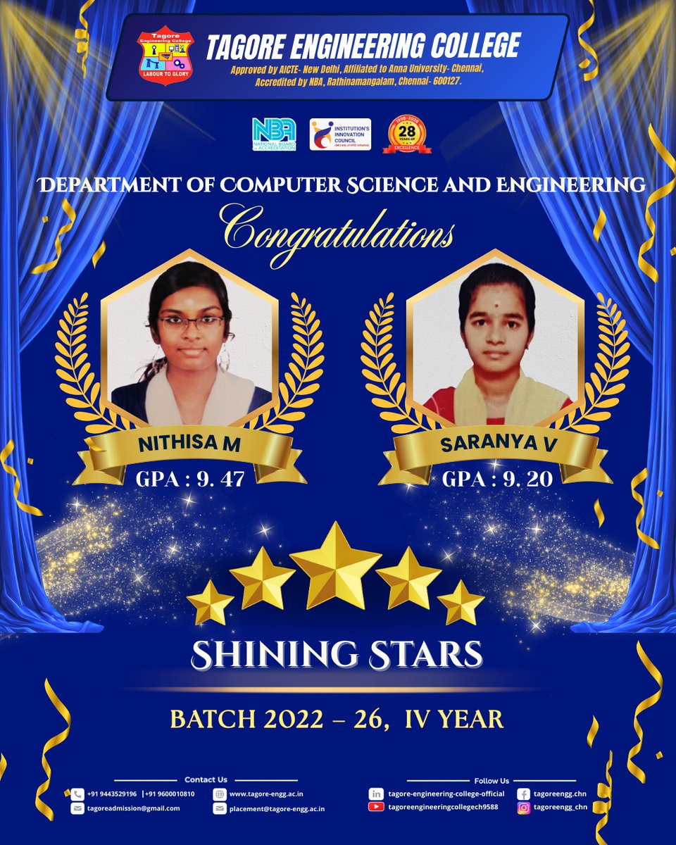 Tagore Engineering College, Chennai tweet media