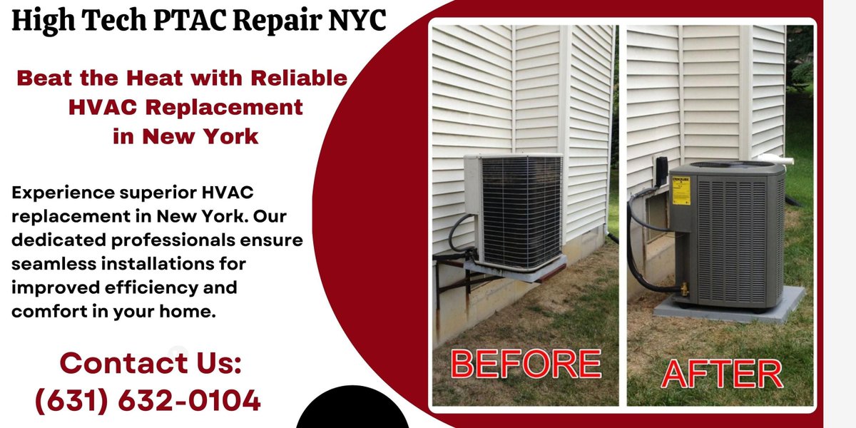 hightechptac's tweet photo. Upgrade your home's comfort with our HVAC replacement services in New  York. Enjoy energy efficiency and expert installation from our dedicated  professionals. Call us Today: (631) 632-0104 or visit: https://t.co/TJPsFu3YuK
#AirConditioning, #ACService, #HVAC, #CoolingSolutions https://t.co/kD6BQxRb0i